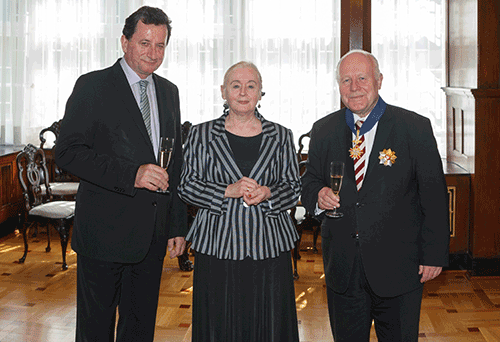 Verleihung des Kommandeurskreuzes mit Stern des Verdienstordens der Republik Polen an Herrn Prof. Dr. Georg Milbradt